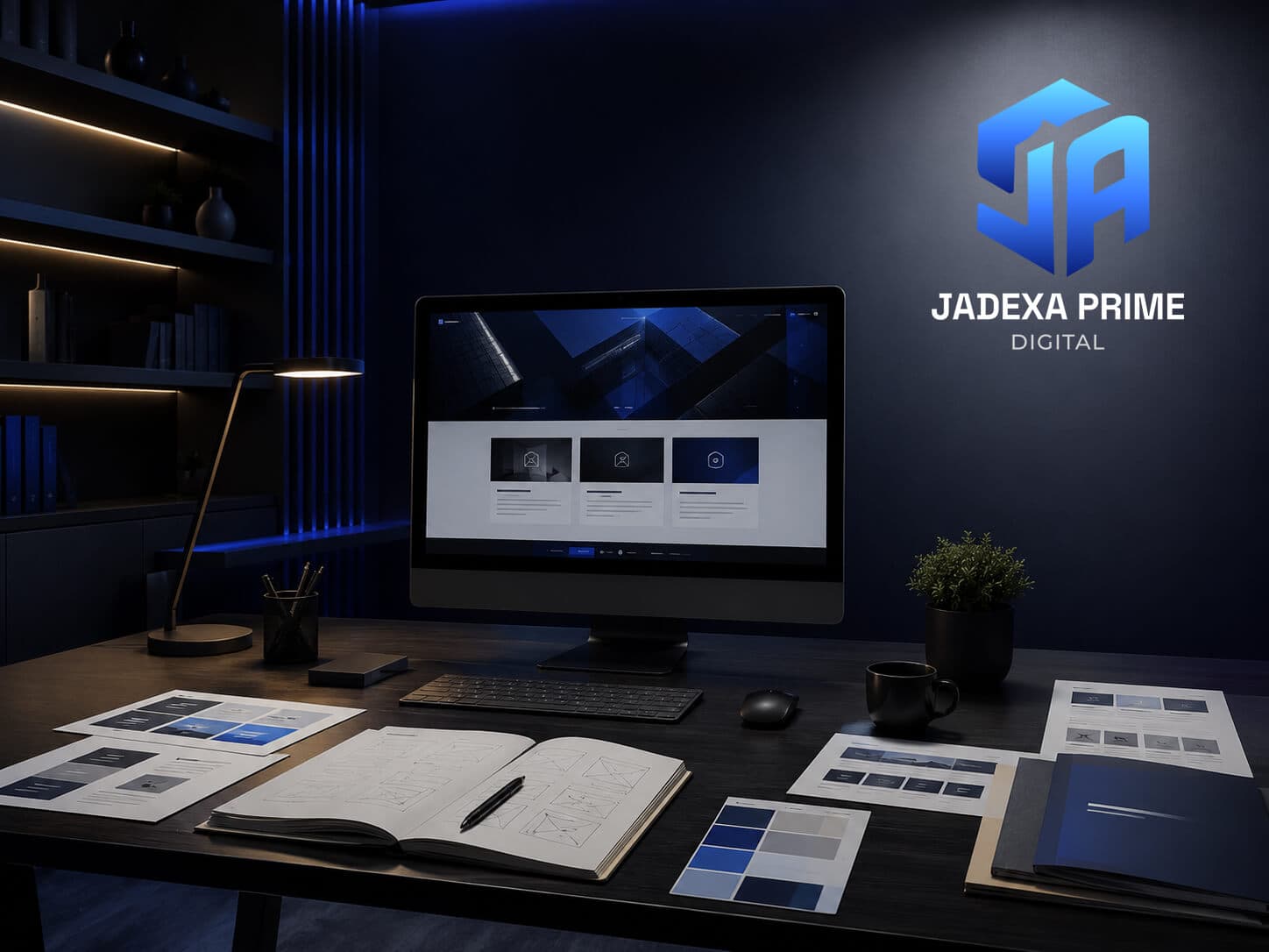 Espacio de trabajo de Jadexa Prime, empresa digital en Perú