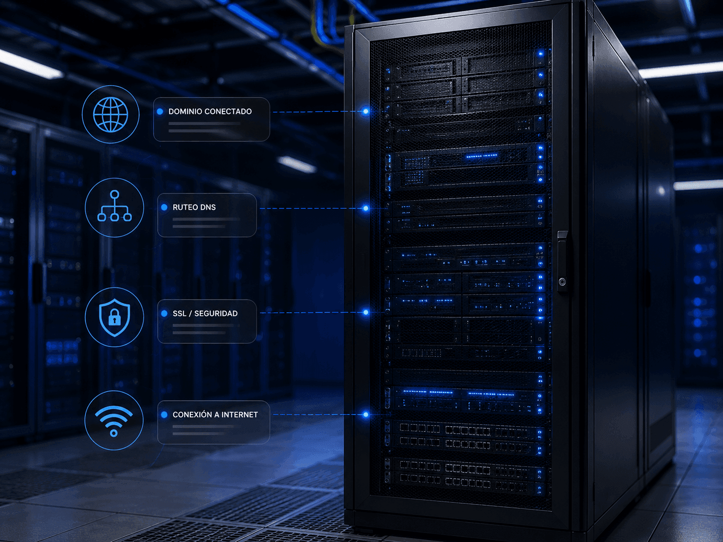 Infraestructura para hosting y dominios
